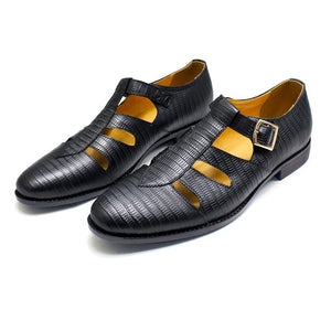 Genuine Leather Hollow Dress Shoes