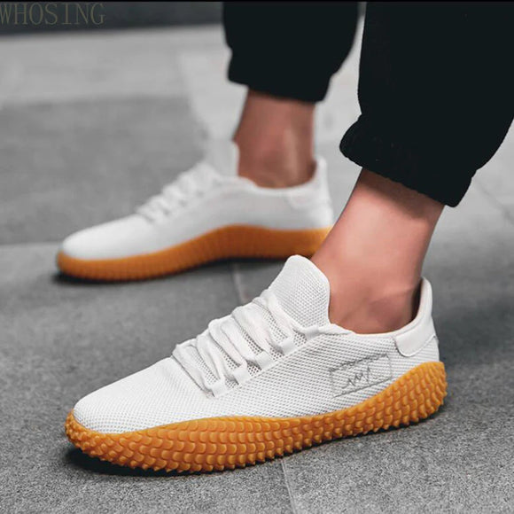 Men Breathable Lace-Up Sneakers