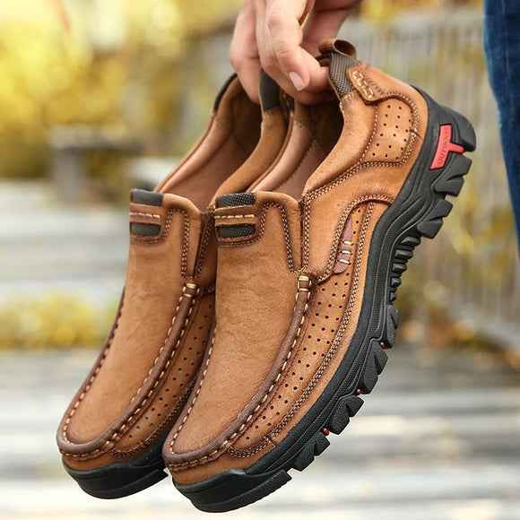 Men Genuine Leather Moccasin Loafers