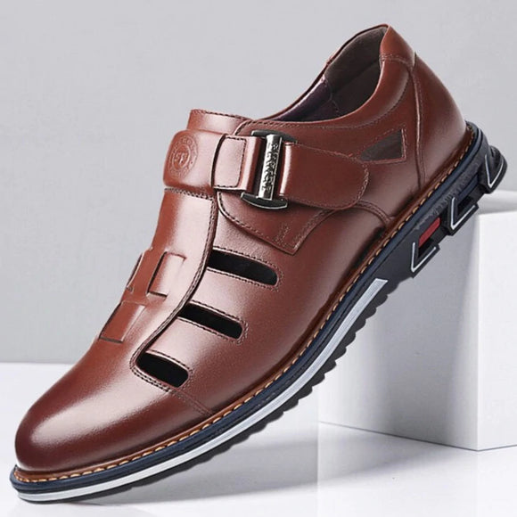 Men Leather Business Summer Sandals