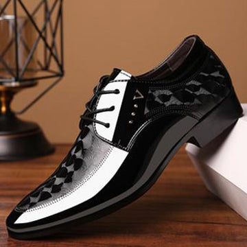 Men Genuine Leather Formal Oxford Shoes