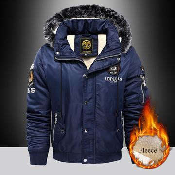Men Casual Fleece Thick Warm Jacket