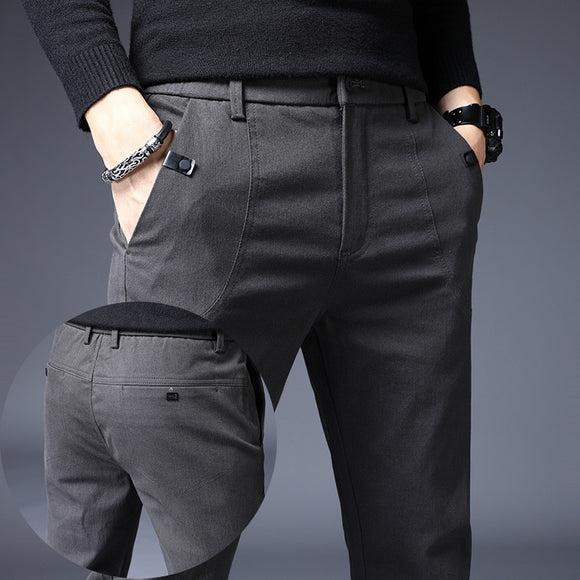 Men's Slim Casual Pants Full Length Business Trousers ( 💥Over $89+ ,Code SAVE10🛒)