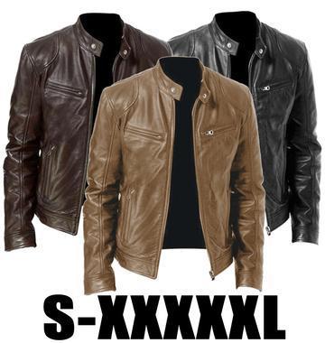 Men Fashion Leather Jacket Coat