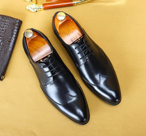 Men Italian Handmade Oxford Dress Shoes