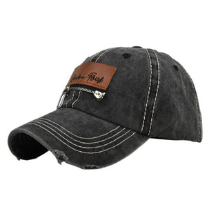 Men Casual Patched Zipper Retro Caps Sun Hats ( 💥Over $89+ ,Code SAVE10🛒)