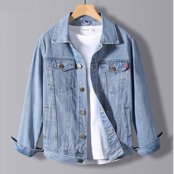 Men Fashion Causal Denim Jacket  ( 💥Over $89+ ,Code SAVE10🛒)
