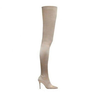 Thigh High Boots Over The Knee Elastic Stretch Boots
