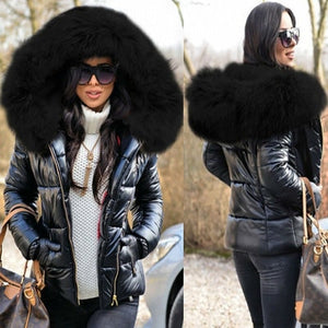 Winter Fur Short Down Padded Jacket