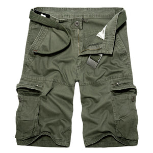 Men Summer Loose Multi-Pocket Shorts