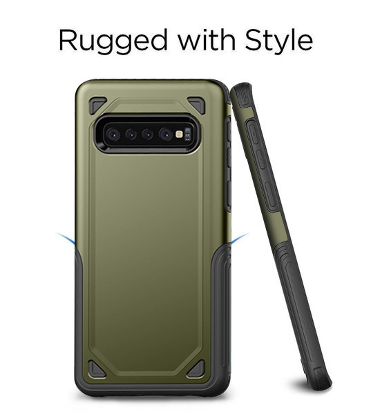 Military Shockproof Armor Hybrid PC+TPU Cover Cases For Samsung S10e S10 Plus Note 9 8 S9 S8 Plus