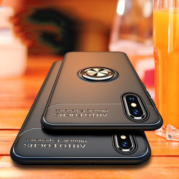 Luxury Shockproof Ultra Thin Bracket Ring Case For iPhone X XS Max XR 8 7plus
