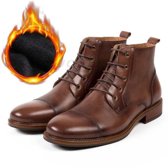 Men Retro Genuine Leather Martin Boots