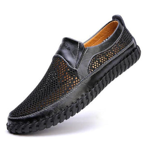 Men Leather Soft Flat Handmade Loafers