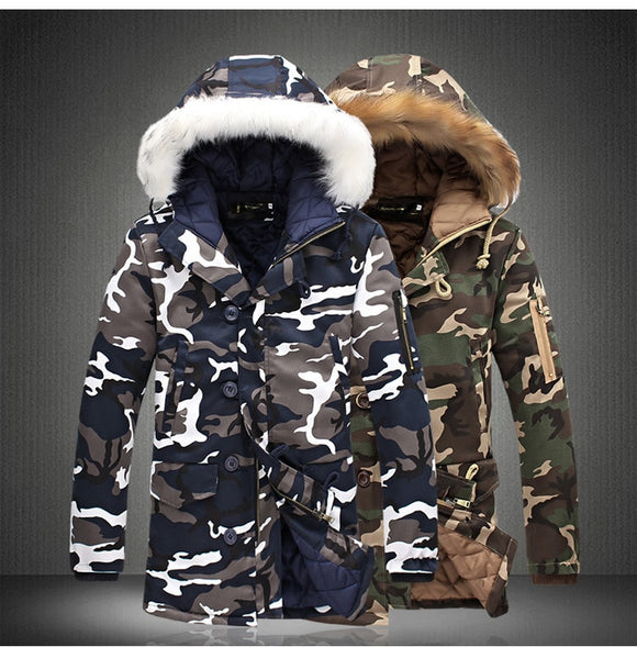 Mens Winter Camouflage Parka