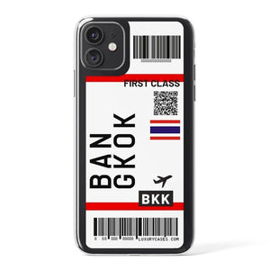 Flight Ticket Letter Soft Silicone Back Cover for iPhone 11Pro Max 7 8 Plus X XR XS Max