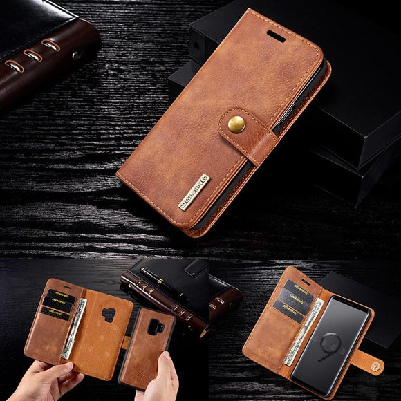 Vertical Flip Wallet Leather Case For Samsung S6 S7 Edge S8 S9+ S10+ Lite Note 8 9