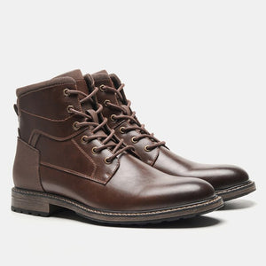 Men British Style Leather Retro Boots