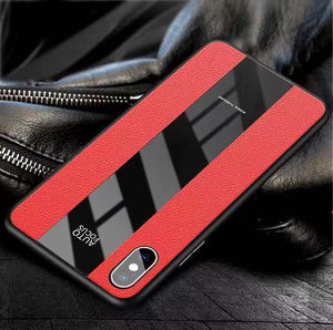 Ultra Thin Silicone Shockproof  Deluxe Vintage PU Leather Case with Strap For iPhone X XR XS Max 8 7