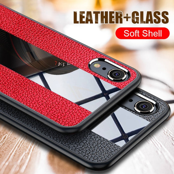 Ultra Thin Silicone Shockproof  Deluxe Vintage PU Leather Case with Strap For iPhone X XR XS Max 8 7