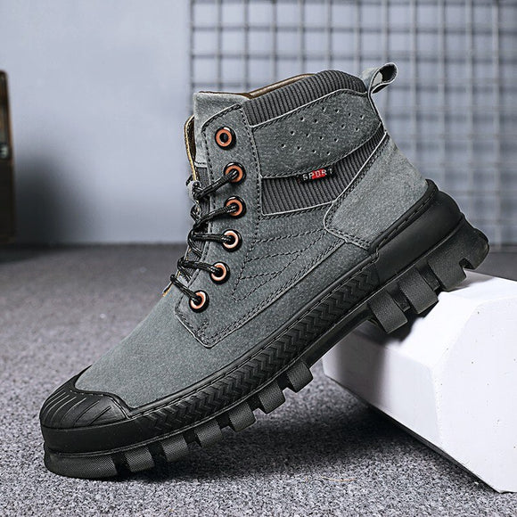 Men Outdoor Leather Military Boots