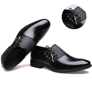 Men Pointed Toe Wedding Business Shoes
