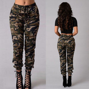 Women Camouflage Stretchy Jeans