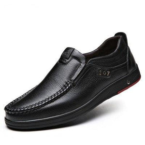 Men Shoes Solid Slip On Genuine Leather Boots( 💥Over $89+ ,Code SAVE10🛒)
