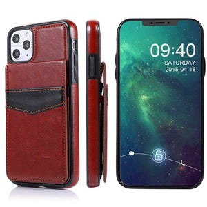 Flip 3D Leather Card Wallet Case For iPhone 13 pro