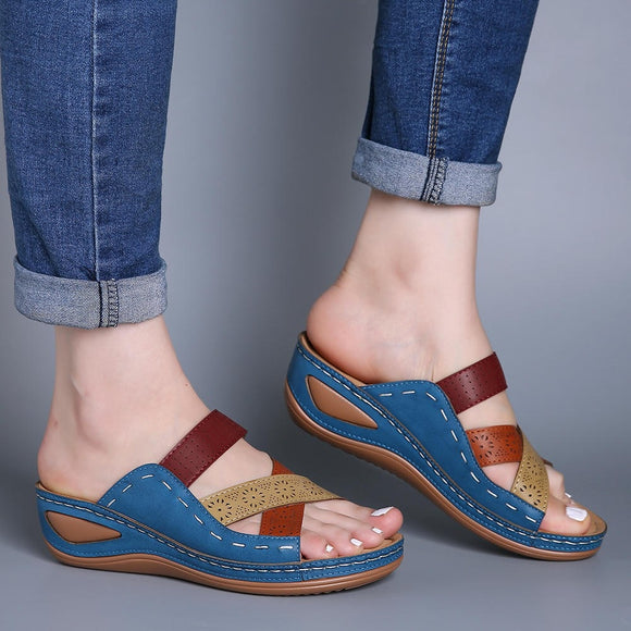 Women Rubber Flip Flops Low Slides On Flower Shoes ( 💥Over $89+ ,Code SAVE10🛒)