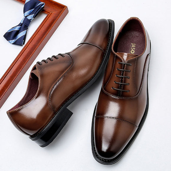 Men Handmade Cow Leather Dress Shoes