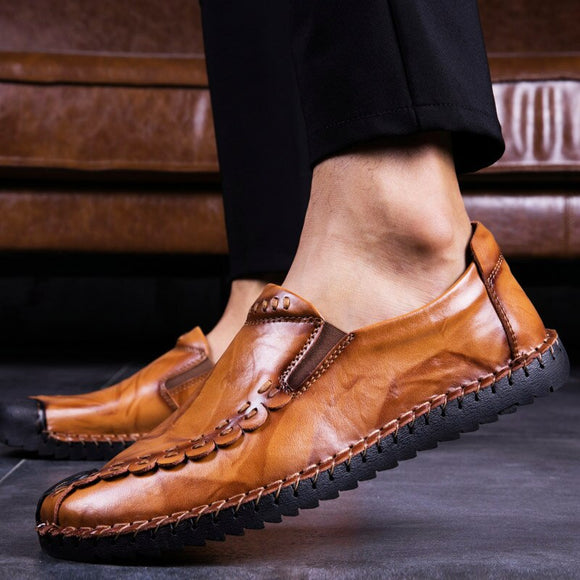 Men Leather Breathable Shoes