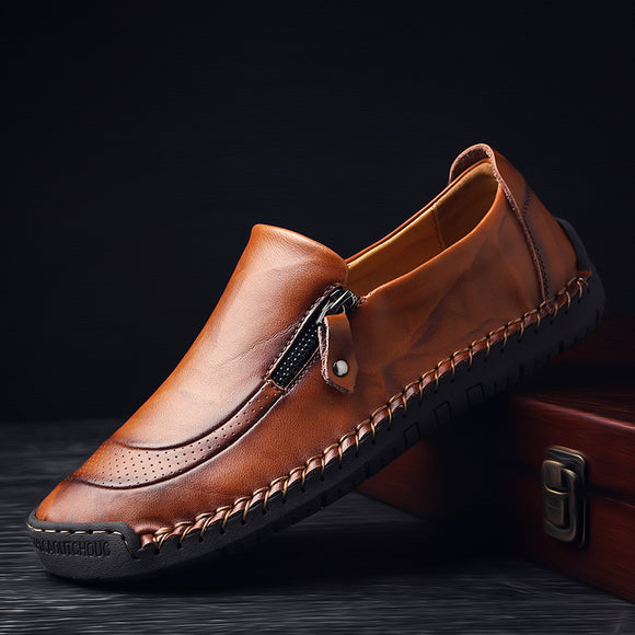 Men Casual Moccasins Leather Shoes