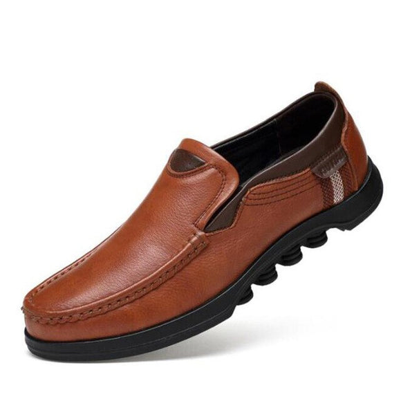 Men Genuine Leather  Breathable Shoes