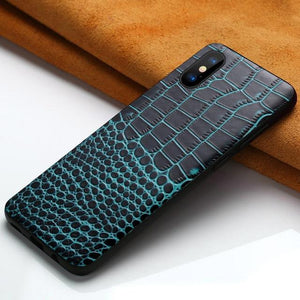 Luxury Heavy Duty Shockproof Retro Ultra Slim Genuine Leather cases For iPhone X XS Max XR 7 8 6 6S