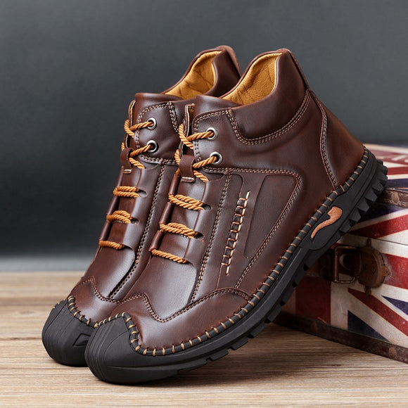 Men Leather Waterproof Boots