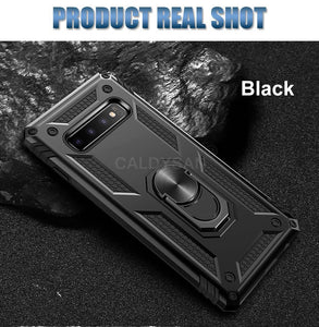 Luxury Hybrid Shockproof Ring Holder Kickstand Armor Case Cover On For Samsung Galaxy S10 S9 S8 Plus Note 9 S10e