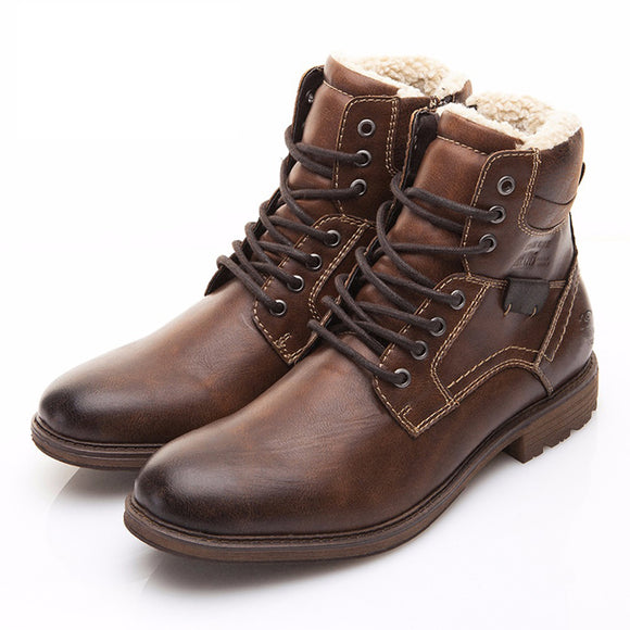 Men Cotton Oxford Wear-resistant Sole Boots