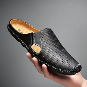 Men Casual Hollow Out Half Slippers