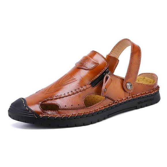 Men Classic Summer Leather Sandals ( 💥Over $89+ ,Code SAVE10🛒)