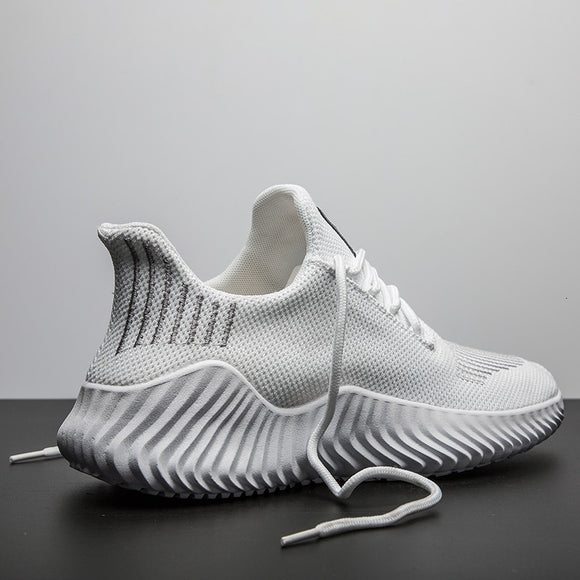New Mesh Breathable White Mens Sneakers