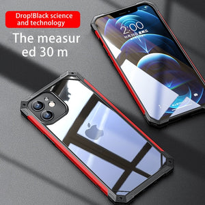 Hybrid Shockproof Transparent Case For iPhone 12Pro Armor TPU Soft Cover