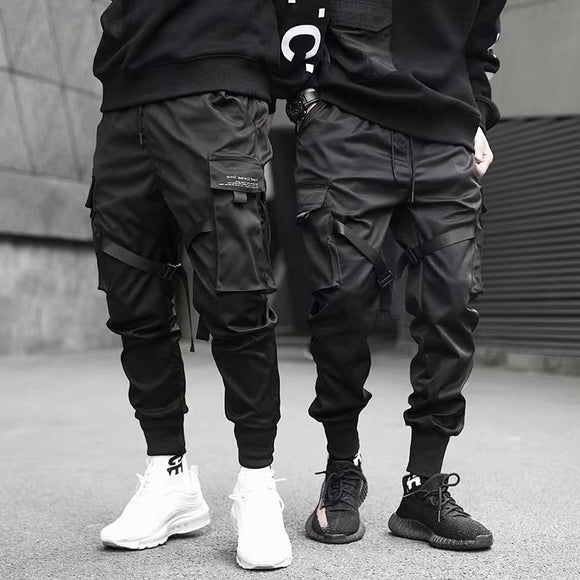 Men Hip Hop Casual Pockets Track Pants  ( 💥Over $89+ ,Code SAVE10🛒)