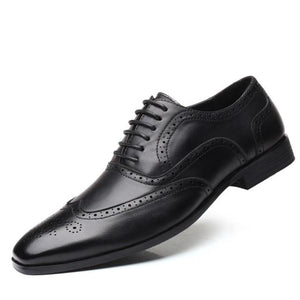 Men Leather Oxford Pointed Toe Shoes ( 💥 $10 OFF OVER $89 🛒)