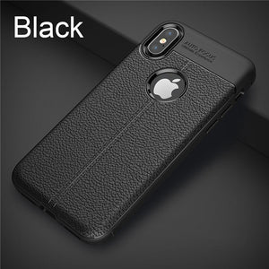 Luxury PU Shockproof Bumper Silicone Case For iphone 6 6S 7 8 Plus X Xr Xs Max(BUY 2 GET 5% OFF, BUY 3 GET 10% OFF)