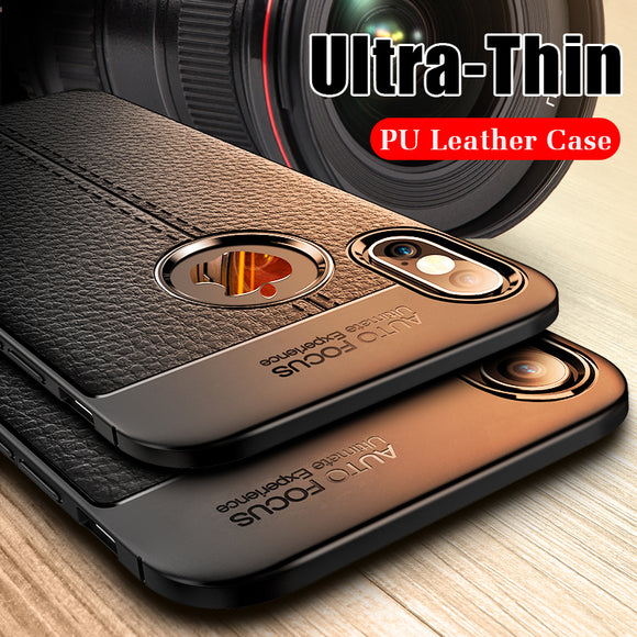 Luxury PU Shockproof Bumper Silicone Case For iphone 6 6S 7 8 Plus X Xr Xs Max(BUY 2 GET 5% OFF, BUY 3 GET 10% OFF)