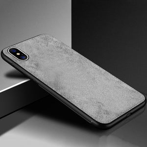 Luxury Silicone Ultra Thin Canvas Texture Phone Case For iPhone XSmax XR XS X 8 7 6 6s Plus