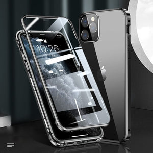 iPhone 11 Pro Max 12 Mini Transparent Tempered Glass Camera Protection Phone Cover