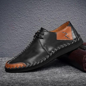 Men Casual Leather Flats Shoes
