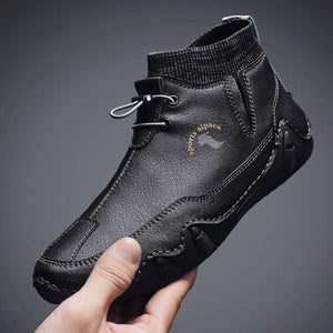 Men Waterproof Lace Up Boots